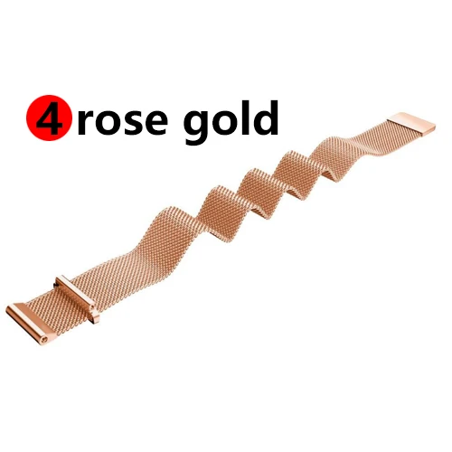 4 rose gold 22 мм ремешок для часов samsung galaxy watch 46 мм 42 мм active 2 gear S3 Frontier ремешок Milanese Amazfit bip huawei watch GT ремешок 20 - Цвет ремешка: 4 rose gold