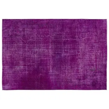 

Handmade Fuchsia Vintage Overdyed Turkish Area Rug 210x308 Cm-6'11''X10'1''