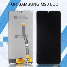 Catteny 6,3 дюймов M205F SM-M205F/DS дисплей для samsung Galaxy M20 Lcd M205 дисплей кодирующий преобразователь сенсорного экрана в сборе