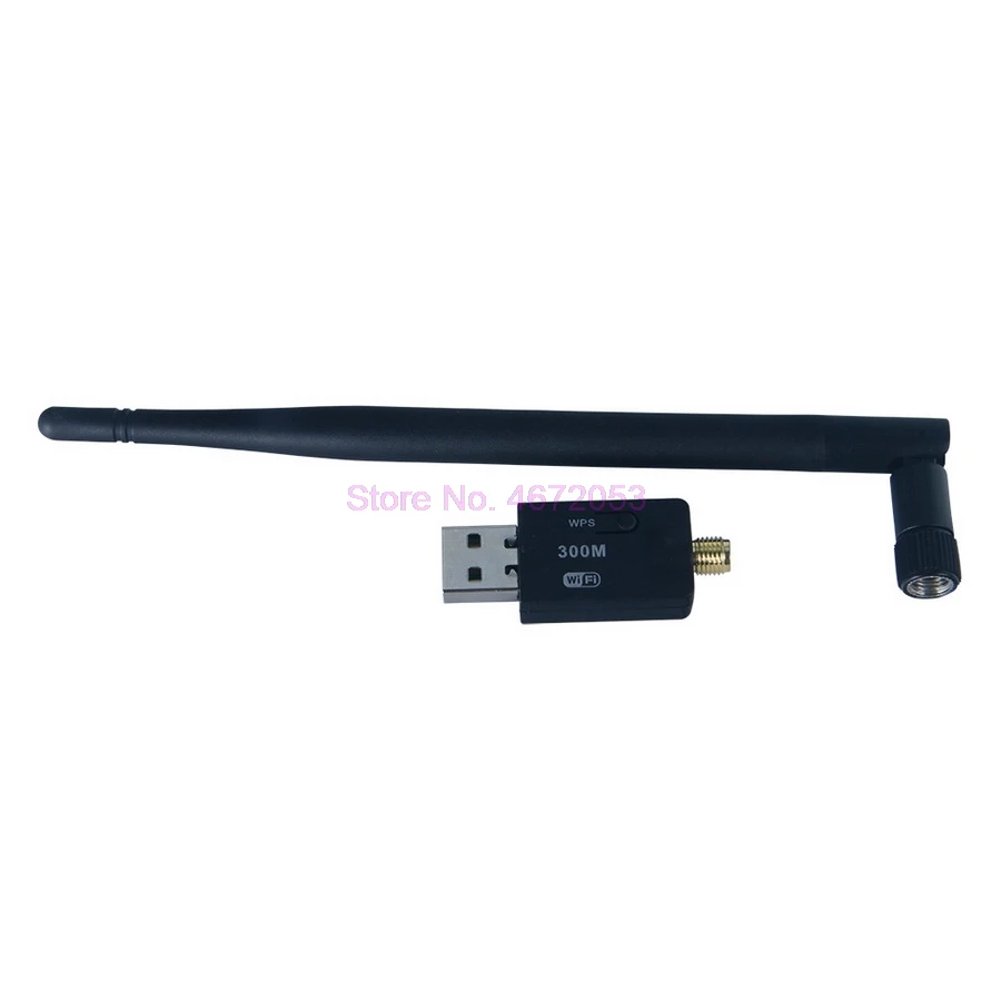 50 шт. 5dBi USB Мини Беспроводная 300 Мбит/с сетевой адаптер LAN Карта WIFI 802.11n/g/b PCB антенна