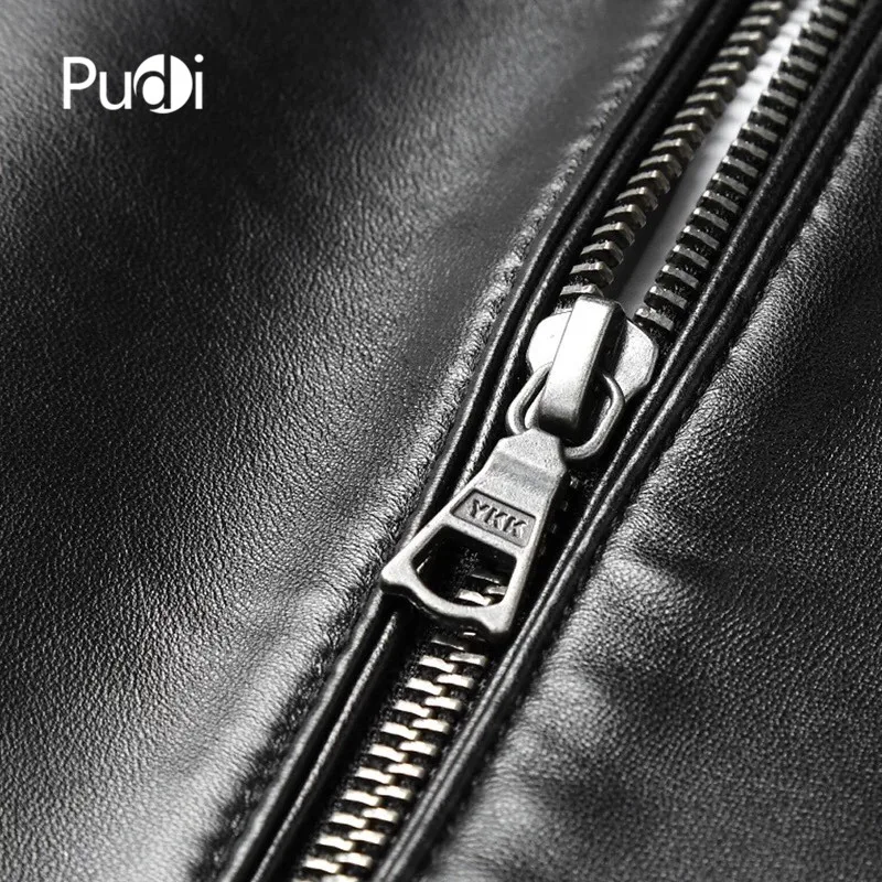 Pudi MT112 новые модные мужские куртки Короткая натуральная овечья кожа куртка и пальто весенняя и осенняя Повседневная Верхняя одежда