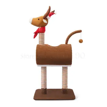 

Elk cat climbing frame cat nest cat tree one cat jumping platform Tongtianzhu cat frame [Christmas limited edition]