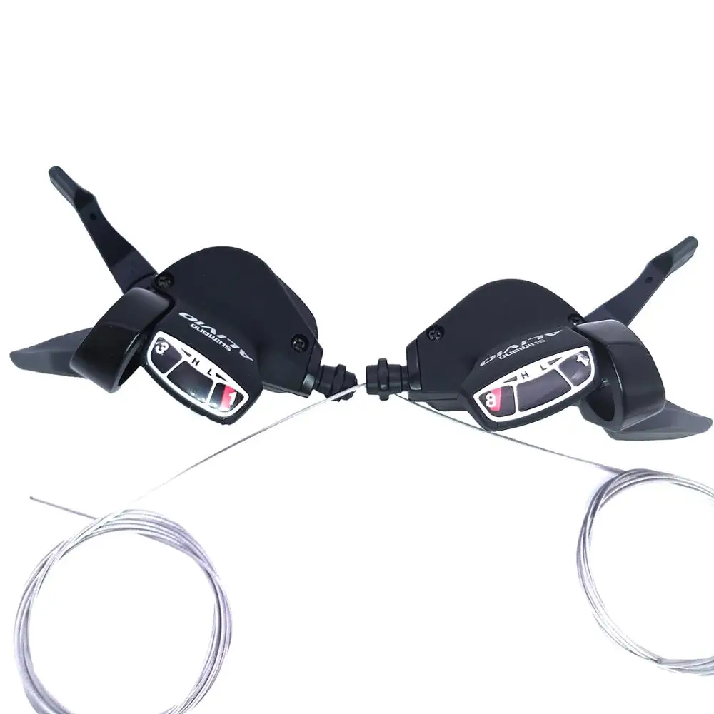 SL-M410 a pair SHIMANO ALIVIO Запчасти для велосипеда, SL-M410, MTB, переключения передач, рычаг переключения передач, переключатель 3*8 скоростей - Цвет: SL-M410 a pair