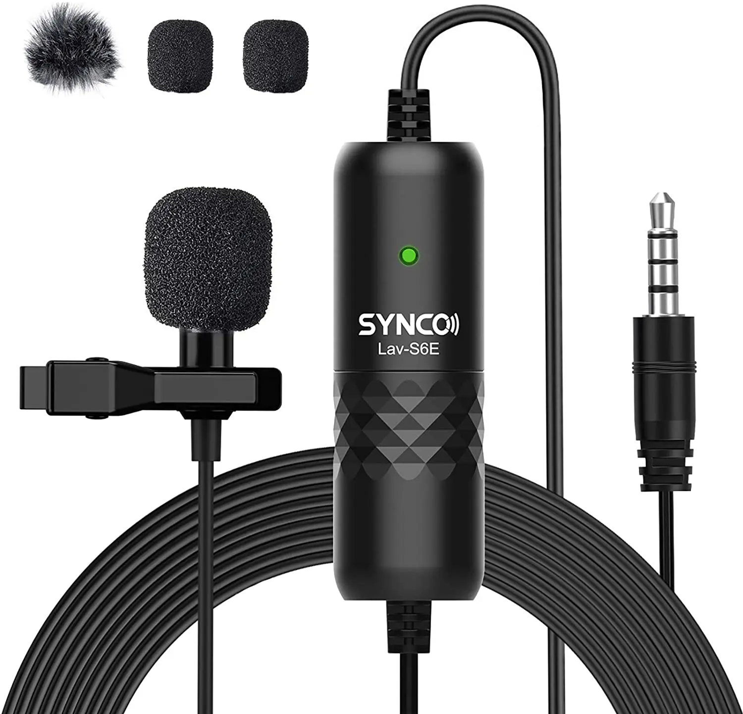 SYNCO-Lav-S6E-Lavalier микрофон со всенаправленной конденсаторной этикеткой 6 м шнур