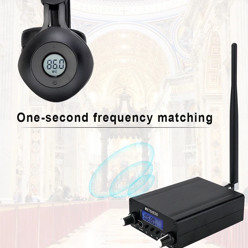 Retekess TR508 Wireless FM Broadcast Transmitter