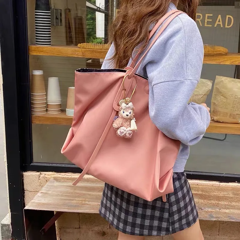 

2020 New Arrival Korean Nylon Waterproof Shopping Bag Oxford Cloth Simple Design Toto Bag Large Size Single Shoulder Bag Casual