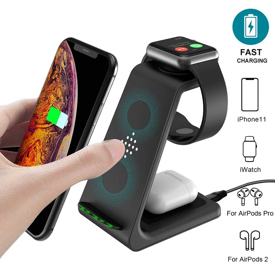 Bonola 3 in 1 Wireless Charger For iPhone  (3)