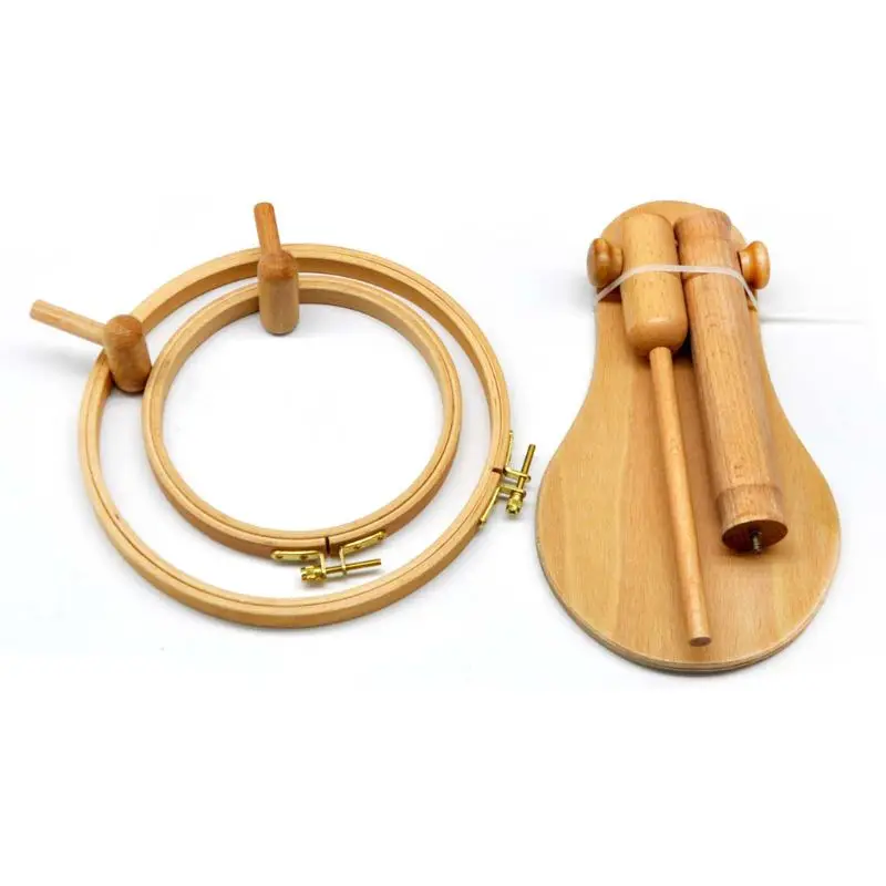 Деревянная подставка для вышивания крестиком и кольцом для рукоделия, регулируемый инструмент для шитья 35-45 см