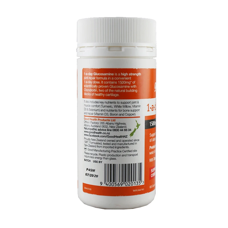 NewZealand GOOD HEALTH Glucosamine Chondroitin Healthy JointS Mobility Cushioning Lubrication Cartilage Repair Muscle Comfort