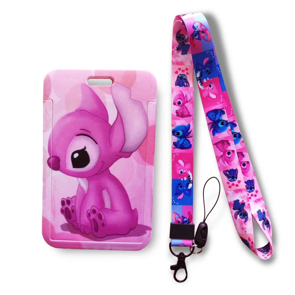 Stitch Lanyard Id Holder, Card Holder Stitch Disney