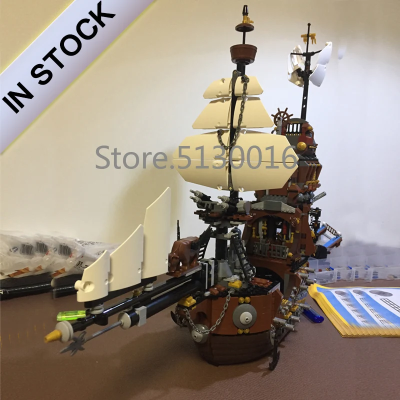 16002 идей, морская корова из металла, Пираты, корабль из стран бассейна, 2791 шт., 70810, модель, строительные блоки, кирпичи, игрушки