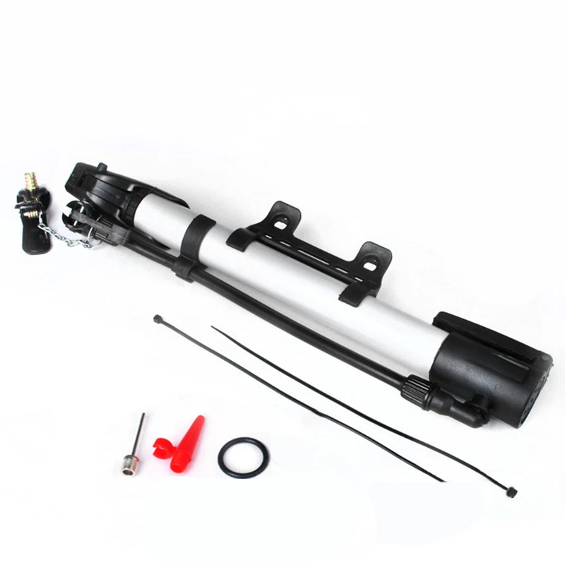 high quality 33CM Mountain Bike Bicycle Portable High Pressure Aluminum Alloy Mini Pump accessory tool lightweight road bikes