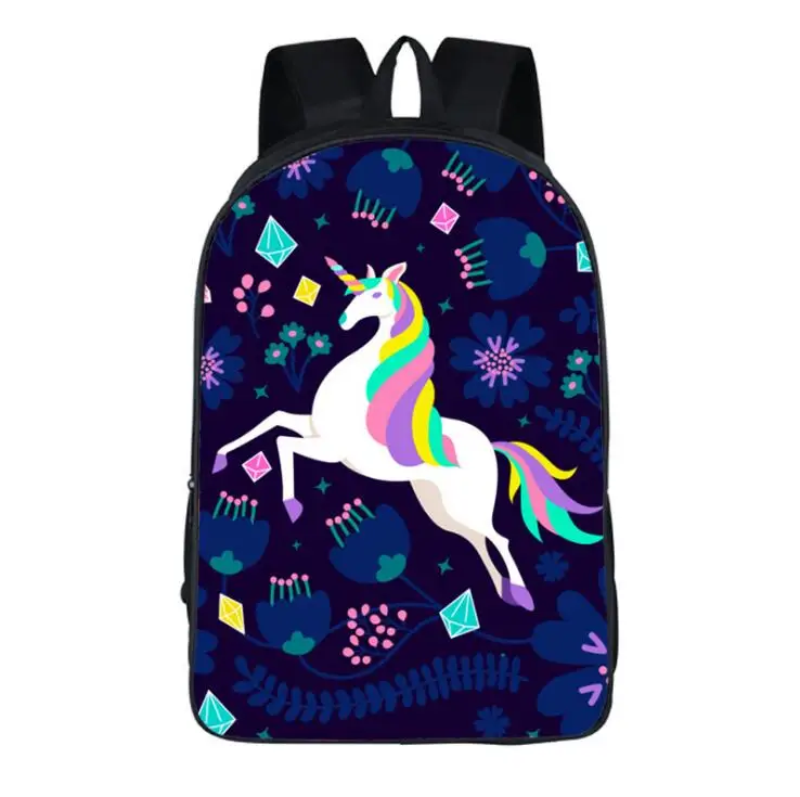 16 Mochila Funny Unicorn Backpack Women Backpack School Bag for Teenage Girls Boys Waterproof Backpack Fashion Travel Shoulder Bag - Цвет: 16
