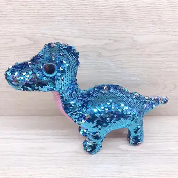 

SpaceX Dinosaur Toys sequin Long Tremore dinosaur toy American astronaut same paragraph plush dinosaur toy Children's Day gift