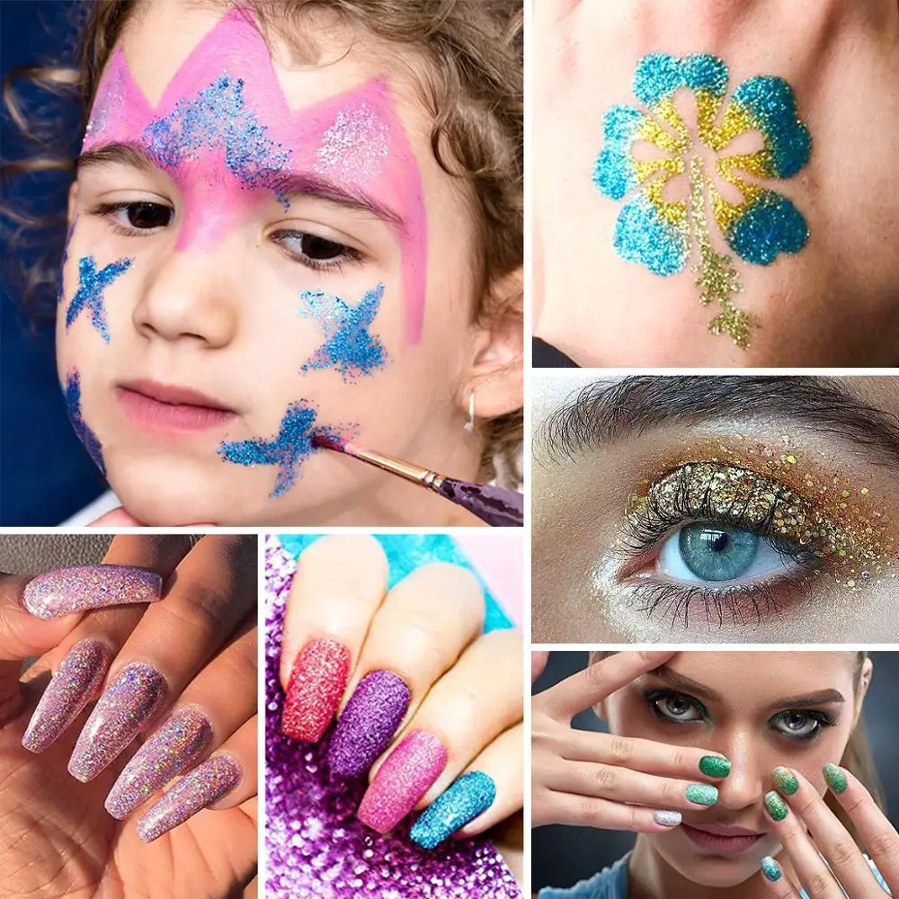 Блеск для губ Biutee пигментированная пудра Cosemetic Glitter Макияж 24 цвета художественный