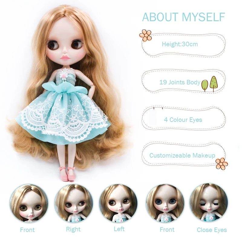 Neo Blyth кукла NBL Заказная блестящее лицо, 1/6 BJD шарнирная кукла Ob24 кукла Blyth для девочки, игрушки для детей YM04