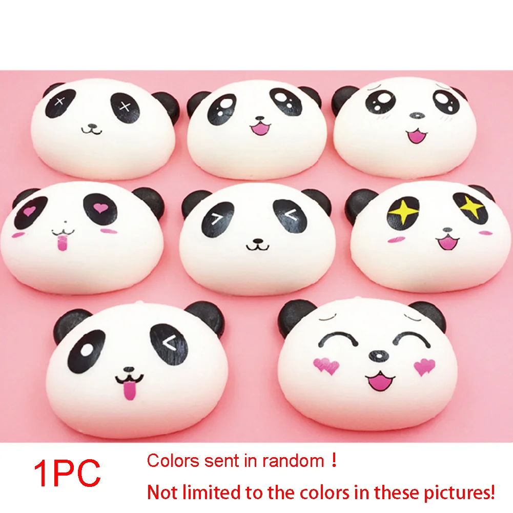 PU Squeeze Jumbo Stress Reliever Cute Panda Shape Pinching Soft Toys Birthday Christmas Adult Kids Decompression Toy Gifts | Игрушки и
