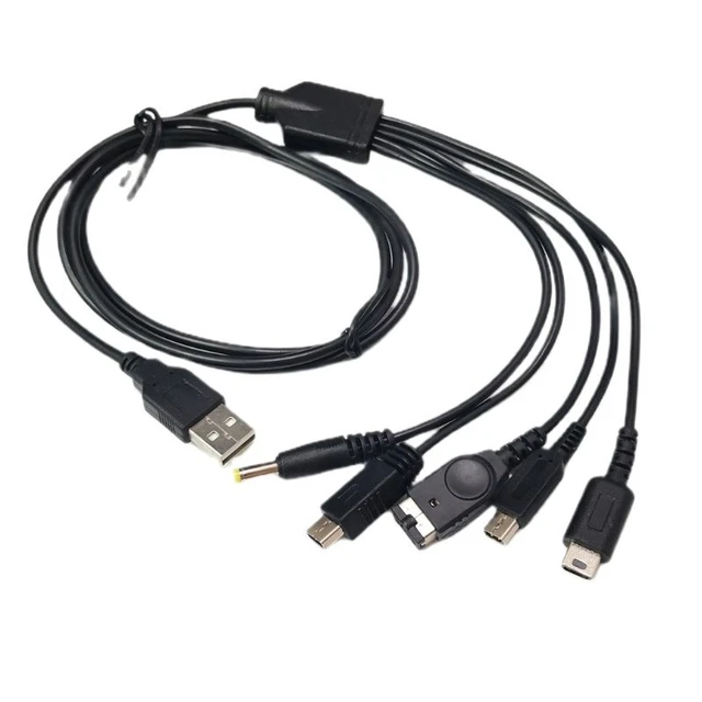 Cavo di ricarica USB 5 in 1 da 1.2m/4 piedi cavo di ricarica multiplo