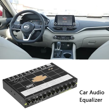 

Car Stereo Audio Equalizer 40-120Hz Audio Tuner Vehicle 7-band Subwoofer Equalizer Automotive Accessory