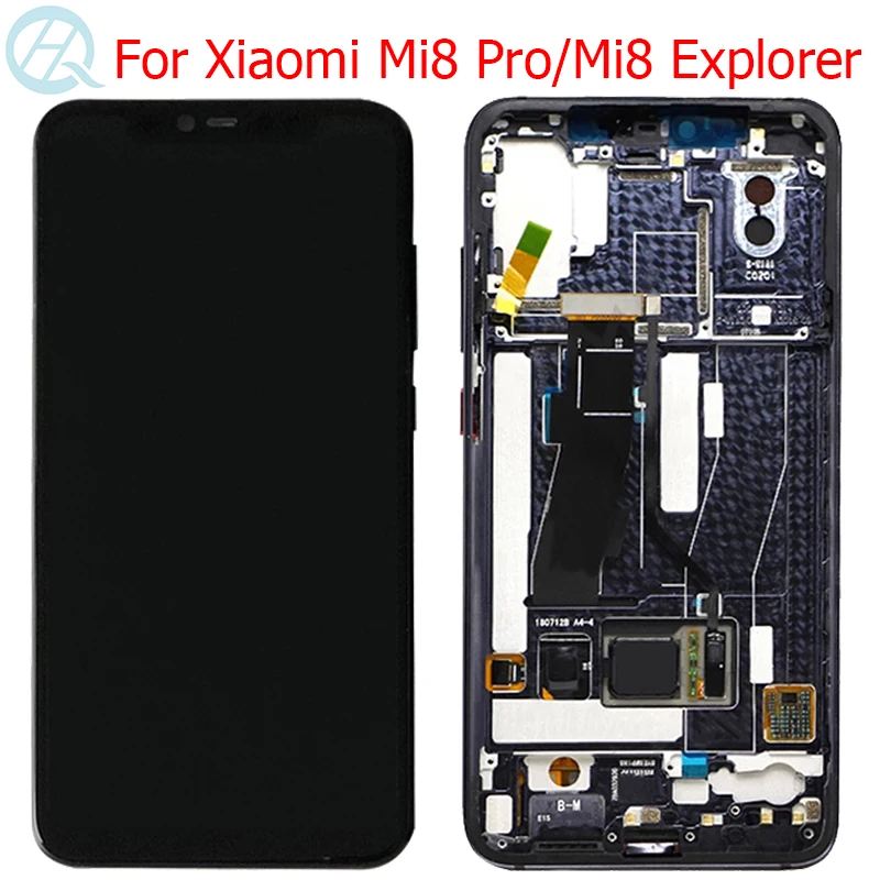Оригинальный Mi 8 Pro LCD для Xiaomi Mi8 Explorer дисплей с рамкой 6 21 &quotдля M1807E8A ЖК сенсорный экран|Экраны мобильных