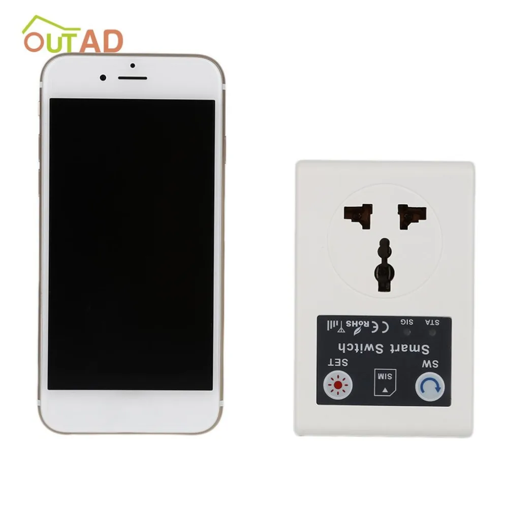Gsm Power Socket Switch Based Sim Card Sms Call Remote Control for Smart Home Automation for Home Household Appliance