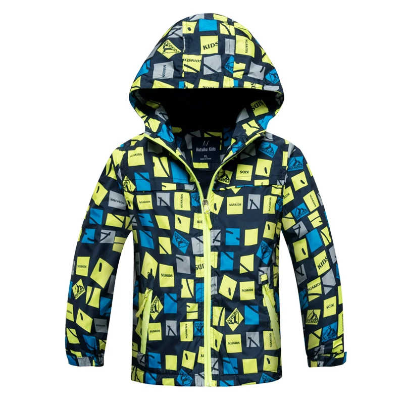 Детская верхняя одежда; теплое флисовое пальто; детская одежда с капюшоном; водонепроницаемые ветрозащитные куртки для маленьких мальчиков; От 3 до 12 лет; сезон осень-весна - Цвет: C5