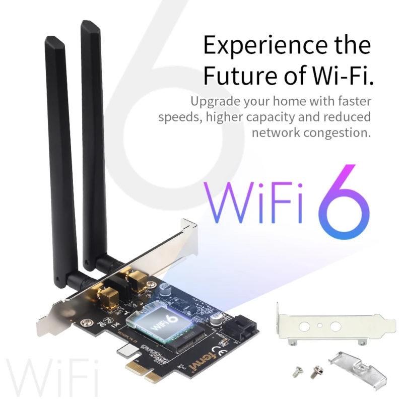 2400 Мбит/с двухдиапазонный Wi Fi 6 для Intel AX200 NGFF PCI E сетевая карта 802 11 ac/ax Bluetooth 5 1