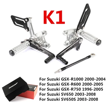 

Aluminium Motorcycle Footrests Foot Pedals Pegs For Suzuki GSX-R 600 GSX-R 750 GSX-Rb1000 SV650 SV650S Foot Rider Rear set D