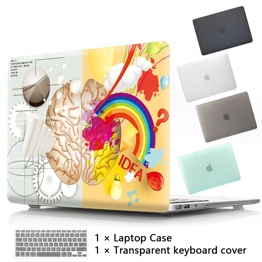 Чехол для ноутбука Apple MacBook Air Pro retina 11 12 13 15 16 mac book New 3 4 дюймов A1706 A1932 + крышка