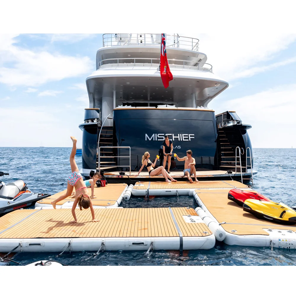 Hot Sale Inflatable Yacht Pool Floating Inflatable Pool For Yacht Water Sea Pool large water air ocean sea swimming pool 6