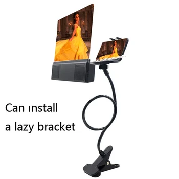 

12-inch Mobile Phone Screen Amplifiers 3D Video HD Large Screen Magnifier With Bluetooth Speaker Amplifier Support