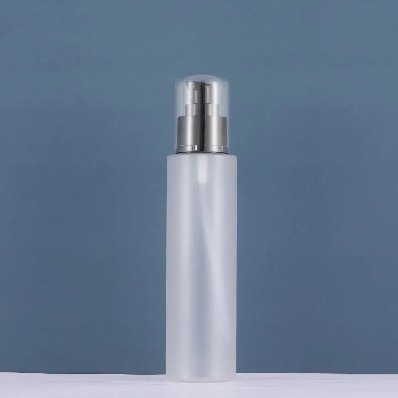 150ml frosted PET BOTTLE or plastic bottle black pump clear lid for serum/lotion/toner/emulsion foundation packing | Красота и
