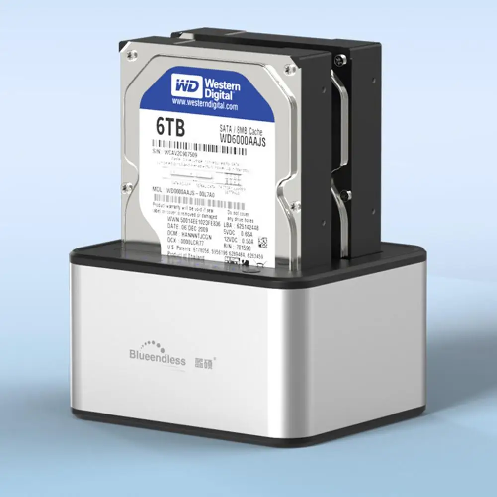 USB 3,0 на SATA внешний жесткий диск Док-станция для 2,5/3,5 Поддержка 2x6 ТБ