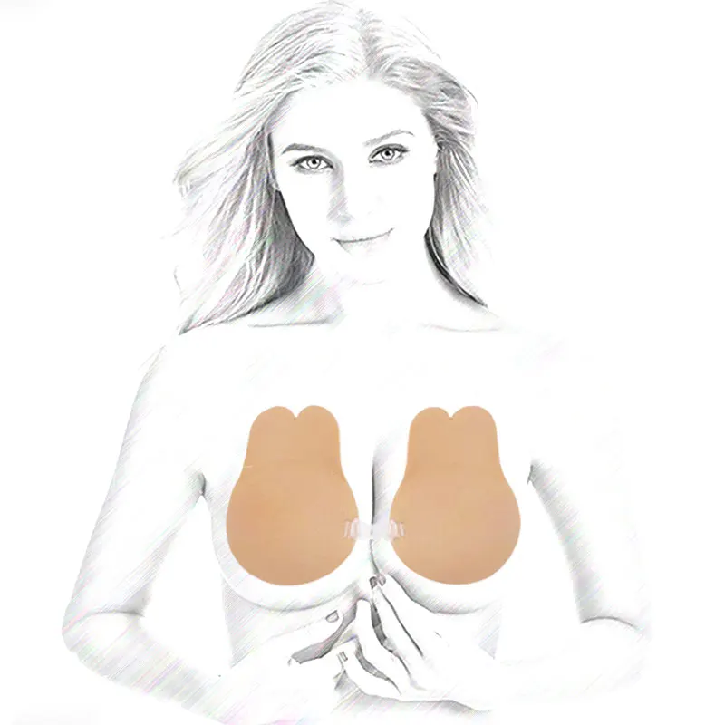 

Strapless Self Adhesive Invisible Push Up Lingerie For Women Intimates Breast Lift Tape Nipple Cover Sticky Bralette Freedom Bra
