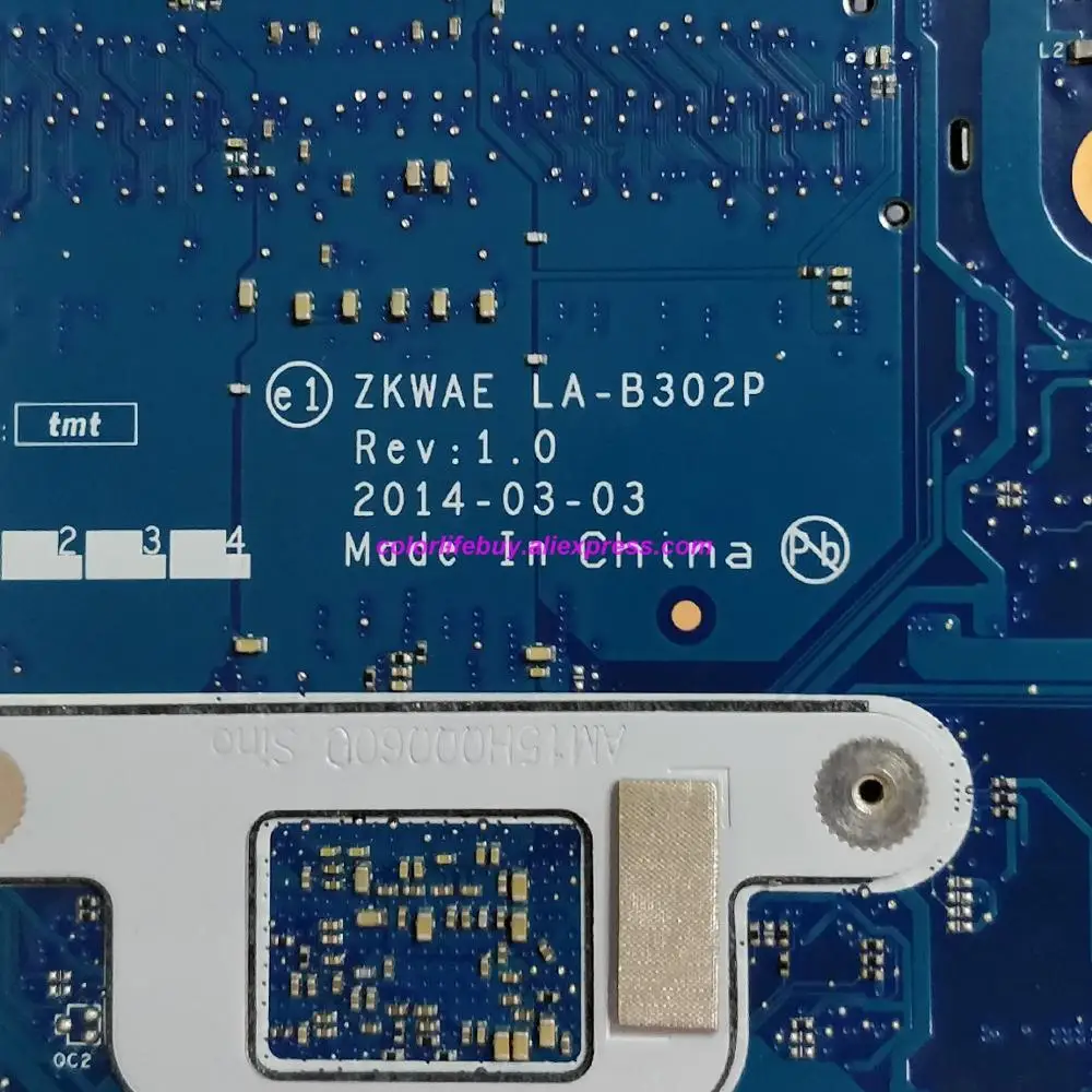Genuine K000891200 ZKWAE LA-B302P w E1-2100 CPU Laptop Motherboard for Toshiba Satellite C50D C50D-B018 Notebook PC
