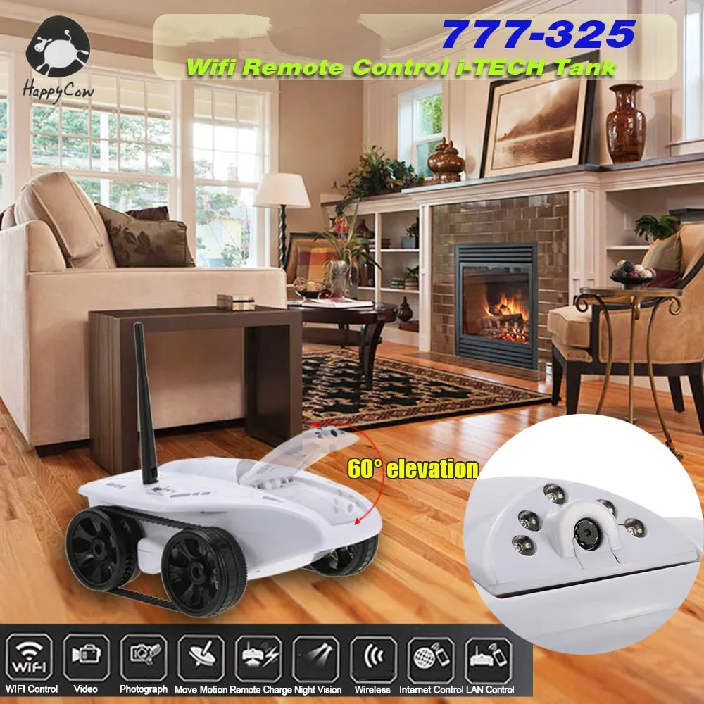 Intelligent WIFI FPV RC Tank Toys With 0.3MP HD Camera 50mins Battery Life Gravity Sensor Wi-Fi RC Tank RC Children's Toys Gift 2