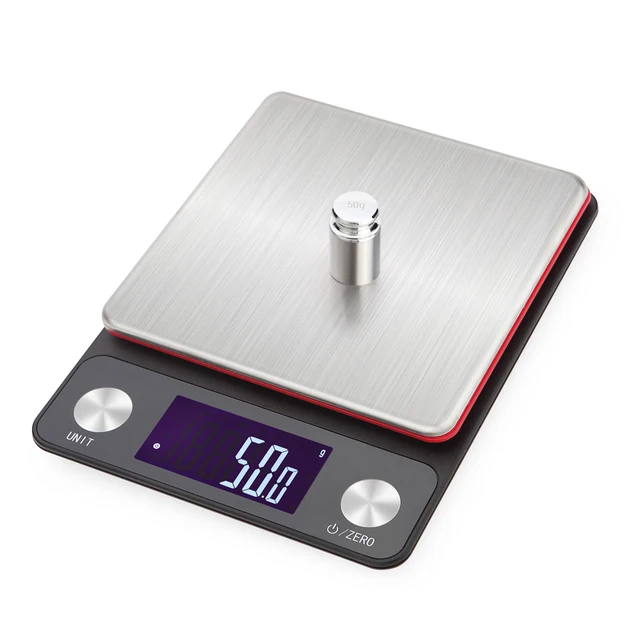 Báscula Digital para pesar alimentos, balanza de cocina con doble  plataforma de peso - AliExpress