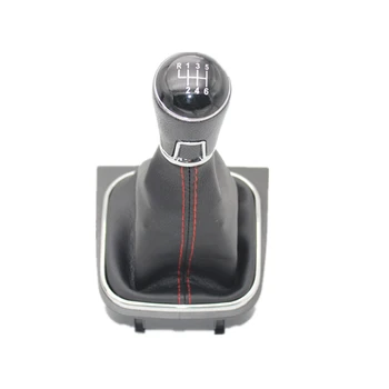 

For VW Golf 5 A5 MK5 Golf 6 A6 MK6 GTI GTD R32 R20 2004-2013 6 Speed Gear Shift Stick Knot With PU Leather Boot