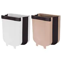 VODOOL 8л складное автомобильное сиденье на заднем сиденье мусорное ведро для кухонного шкафа на дверь подвесное мусорное ведро для ванной комнаты Туалет ящик для хранения мусора