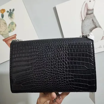 

Women Fashion High Quality Stone Pattern Tassel Pendant Handbag Metal Chain Flap OL Crossbody Bag Shoulder Bag for Office Daily