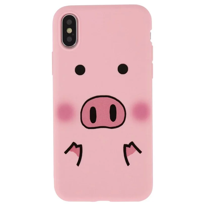 Cartoon Piggy Case Case For Samsung Galaxy S10 Plus S10E Lite s9 s8 s7 Edge J6 Plus J4 Prime J5 Pro J2 Prime G530 Holder Covers - Цвет: case only