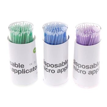 

100 PCS/Set Waterproof Disposable Micro Brush Individual Lash Removing Tools Swab Micro Brushes Eyelash Extension Tools