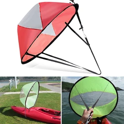 46 Inch Folding Kayak Wind Paddle Sailing Popup Paddle Board Sail Rowing Downwind Boat with Clear Window