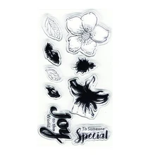 

Layering Flower Clear Stamps Paper Craft Art To Someone Speical Card Making Stamps
