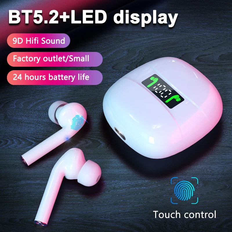 Headset Bluetooth Microphone J3 Pro Tws Wireless Touch-Control Sport 