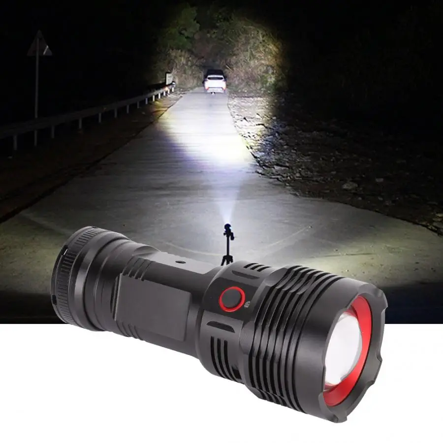 

USB Charging High Bright LED Flashlight Outdoor Waterproof Torch For Camping Emergency self Defense Flashlight