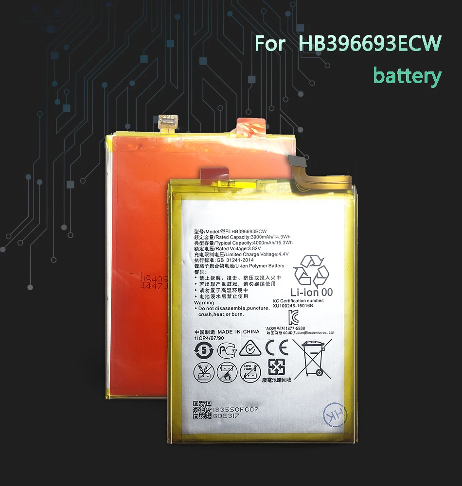 3900 мА/ч, HB396693ECW Аккумулятор для Huawei Коврики 8 NXT-AL10 NXT-TL00 NXT-CL00 NXT-DL00 Коврики 8