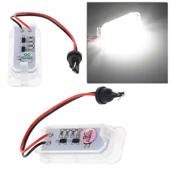 

1Pair Hot License Number Plate Light 18LED Lamps Replace For Ford Mondeo Focus 5D Canbus New
