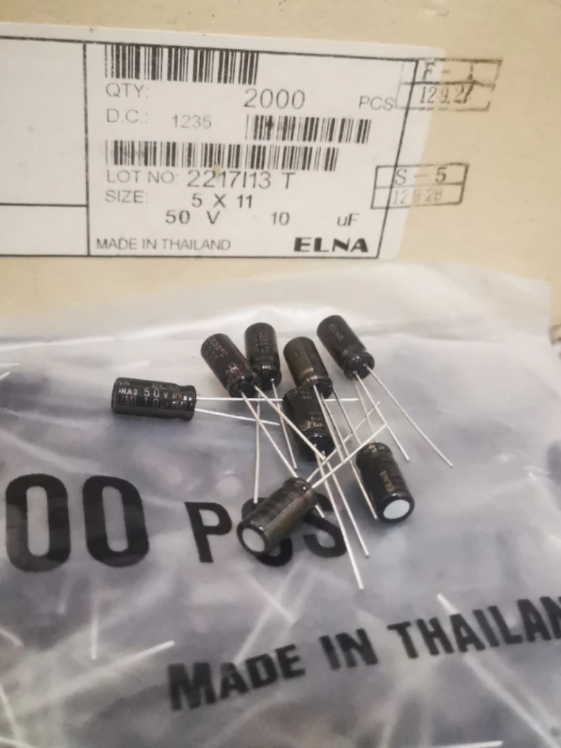 30 шт. 50V10UF/с алюминиевой крышкой 50В ELNA RA3 на основе золота аудио электролитические