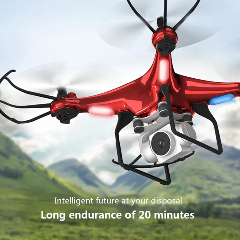 $30.88 X52 Drone HD 1080PWifi transmission fpv quadcopter PTZ high pressure stable height Rc helicopter dr